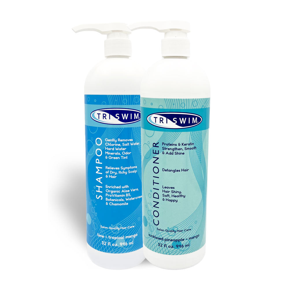 TRISWIM Chlorine Out Shampoo/Conditioner 32oz Bundle
